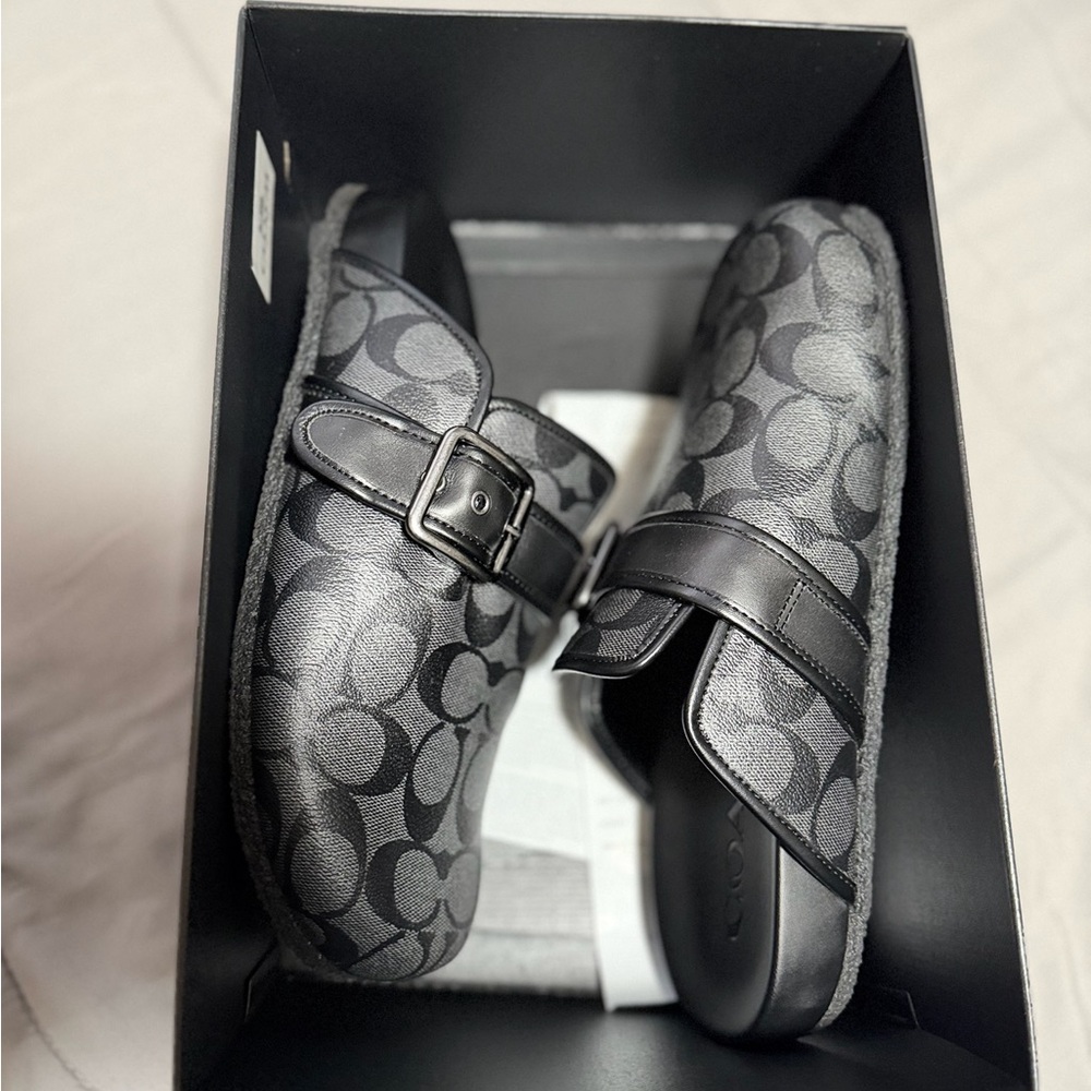 Coach Monogram Black Slip-On Shoes - Picture 5 of 6